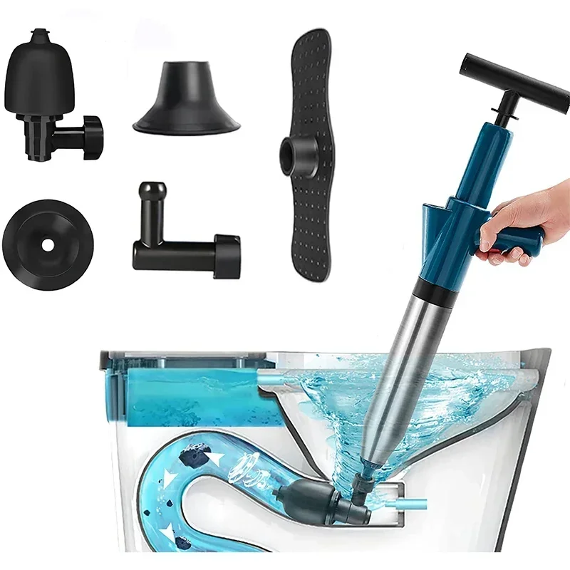 Toilet Clogged Unclogging Device Pipe Plunger High Pressure Drain Plunger Dredge Clog Bath Toilets Sinks Floor Drain Pipe Plunge
Toilet Clogged Unclogging Device Pipe Plunger High Pressure Drain Plunger Dredge Clog Bath Toilets Sinks Floor Drain Pipe Plunge