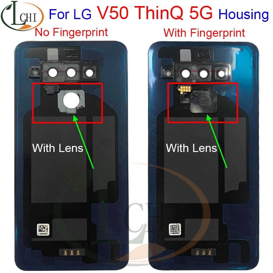 

Glass Housing Case For LG V50 ThinQ 5G Back Battery Cover Rear Door Panel Repair Replacement Part LM-V500 LM-V450PM V50 Housing