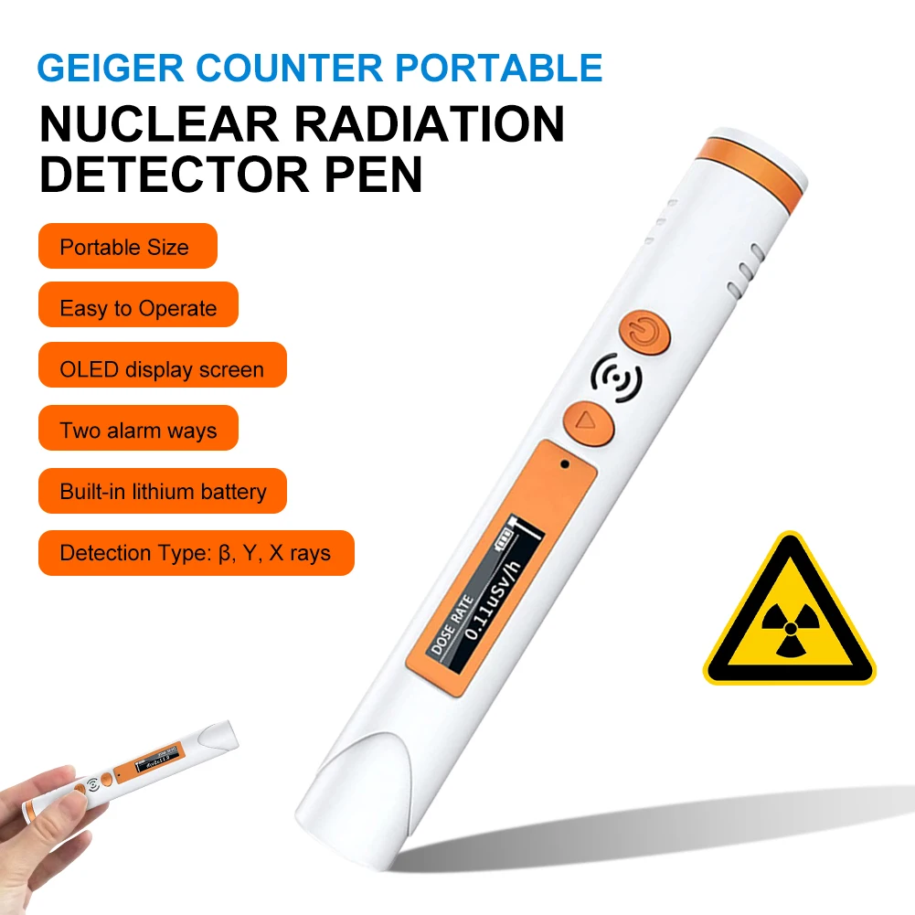 USB Rechargeable Dosimeter β Y X Ray Detector LED Display with Alarm Geiger Counter Portable Nuclear Radiation Detector Pen
USB Rechargeable Dosimeter β Y X Ray Detector LED Display with Alarm Geiger Counter Portable Nuclear Radiation Detector Pen
