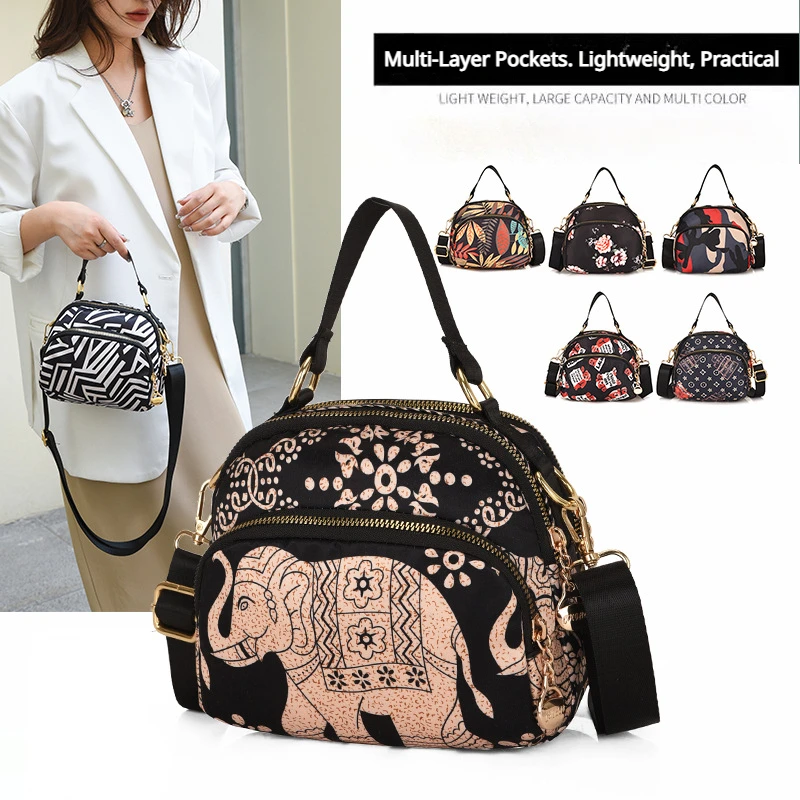 New Female CrossBody Bag Nylon Multi-pocket Mobile Phone Coin Purse Trendy Cloth Bag Women's Fashion Handbag
New Female CrossBody Bag Nylon Multi-pocket Mobile Phone Coin Purse Trendy Cloth Bag Women's Fashion Handbag