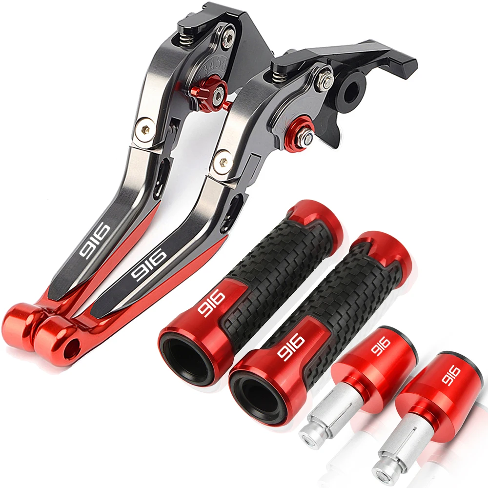 

Motorcycle Accessories For DUCATI 916SPS 916 SPS UPTO 1998 CNC Aluminum Adjustable Brake Clutch Levers Handlebar Hand Grips Ends