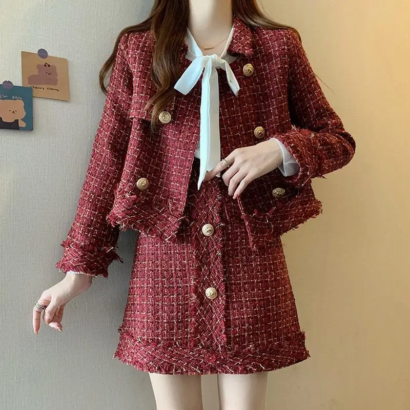 2023 Autumn Winter New Arrival Plus Size Women's Clothing Popular Lively Cute Age-Reducing Suit Jacket and Skirt Two-Piece Set
2023 Autumn Winter New Arrival Plus Size Women's Clothing Popular Lively Cute Age-Reducing Suit Jacket and Skirt Two-Piece Set