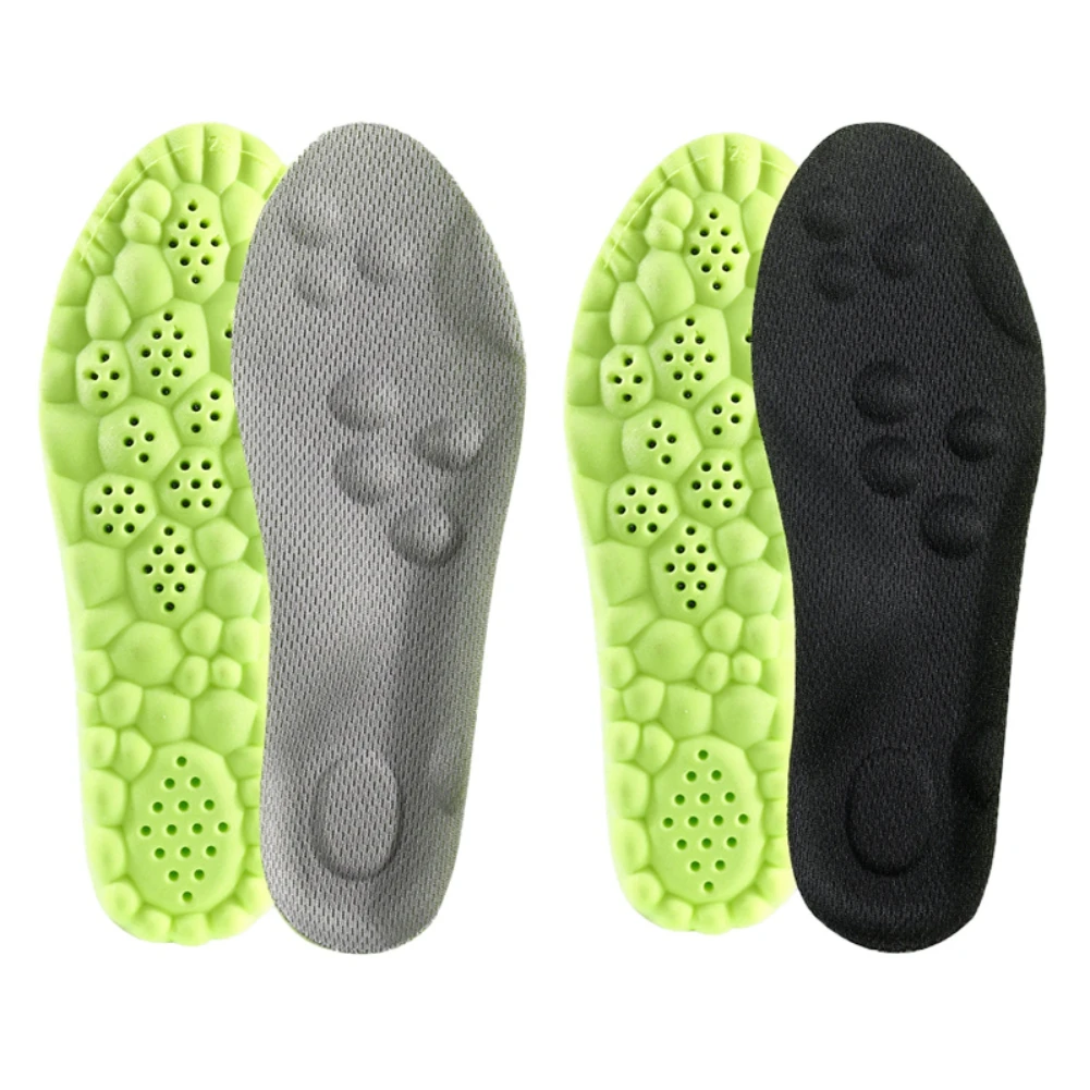 Детские регулируемые стельки для бега, массажные стельки, подходят для мальчиков и девочек, амортизирующие