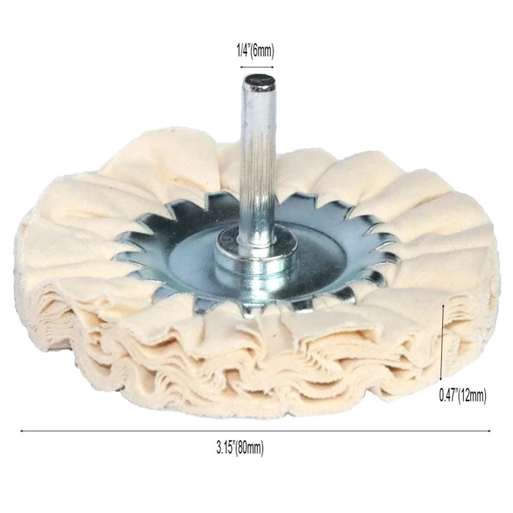 Buffs Wheel Buffing Wheel Home Polishing Wheel White 1pc 3inch 80mm Buffing Cloth Cotton Airway Stainless Steel
Buffs Wheel Buffing Wheel Home Polishing Wheel White 1pc 3inch 80mm Buffing Cloth Cotton Airway Stainless Steel