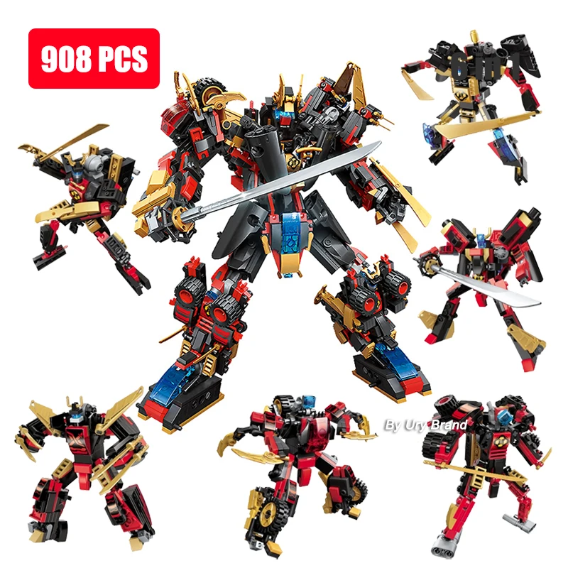 908PCS Fighting Mech 6in1 Robot Movies Transformation Warrior Figures Knight Set Building Blocks Toys Educational for Boys Gifts
908PCS Fighting Mech 6in1 Robot Movies Transformation Warrior Figures Knight Set Building Blocks Toys Educational for Boys Gifts