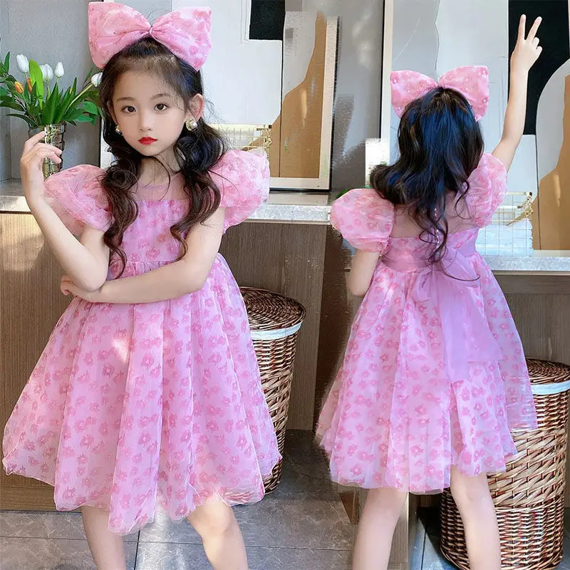 Summer Toddler Kids Dresses Korean Version Baby Girls Casual Clothes Cute Pink Leopard Print Fairy Princess Dress With Headband
Summer Toddler Kids Dresses Korean Version Baby Girls Casual Clothes Cute Pink Leopard Print Fairy Princess Dress With Headband