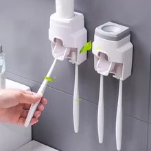 Creative Wall Mount Automatic Toothpaste Dispenser Bathroom Accessories Waterproof Lazy Toothpaste Squeezer Toothbrush Holder
Creative Wall Mount Automatic Toothpaste Dispenser Bathroom Accessories Waterproof Lazy Toothpaste Squeezer Toothbrush Holder