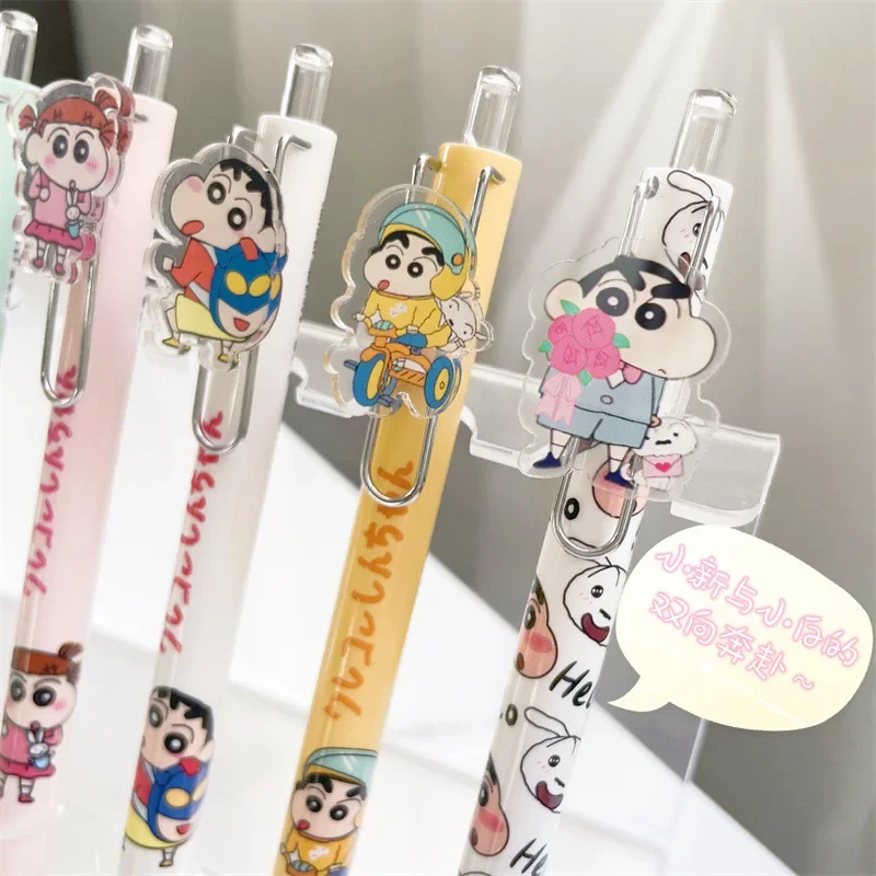 Новая гелевая ручка Crayon Shin-Chan с милым мультяшным оформлением, 0,5 мм, нейтральное оформление, офисные и школьные принадлежности, подарки
Новая гелевая ручка Crayon Shin-Chan с милым мультяшным оформлением, 0,5 мм, нейтральное оформление, офисные и школьные принадлежности, подарки