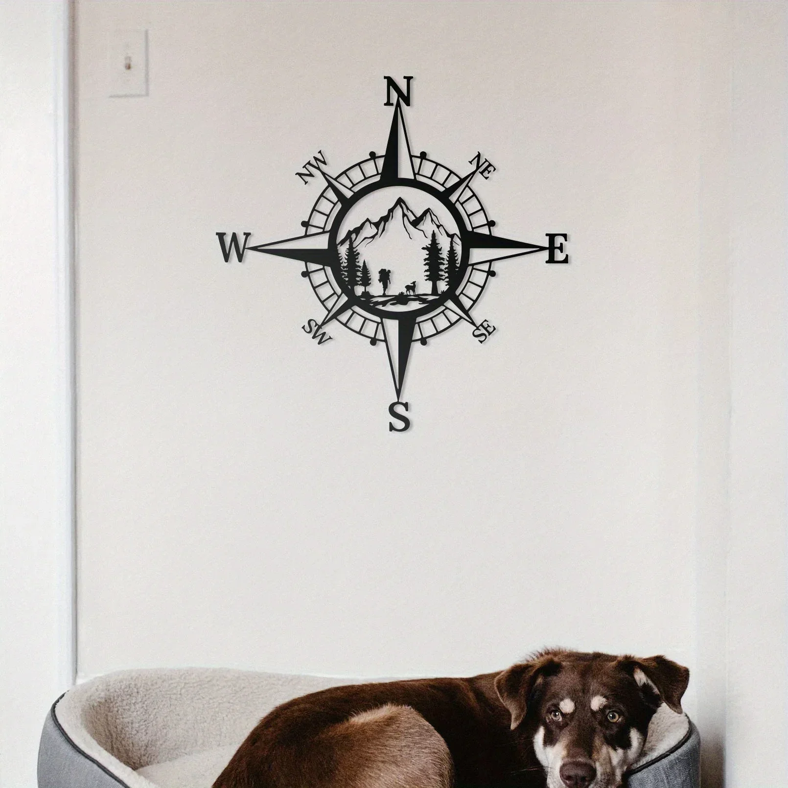 Metal Compass Art Wall Decorations, Simple Line Drawing Home Hanging Art Wall Sculpture for Kitchen Bathroom Home Decor
Metal Compass Art Wall Decorations, Simple Line Drawing Home Hanging Art Wall Sculpture for Kitchen Bathroom Home Decor