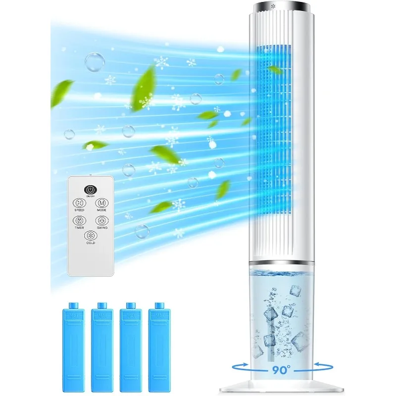 42 INCH Evaporative Air Cooler w/Remote &LED Touch Screen, 4 Mode &3 Speed, 1-Gal Tank for 15H Cooling, 12H Timer
42 INCH Evaporative Air Cooler w/Remote &LED Touch Screen, 4 Mode &3 Speed, 1-Gal Tank for 15H Cooling, 12H Timer