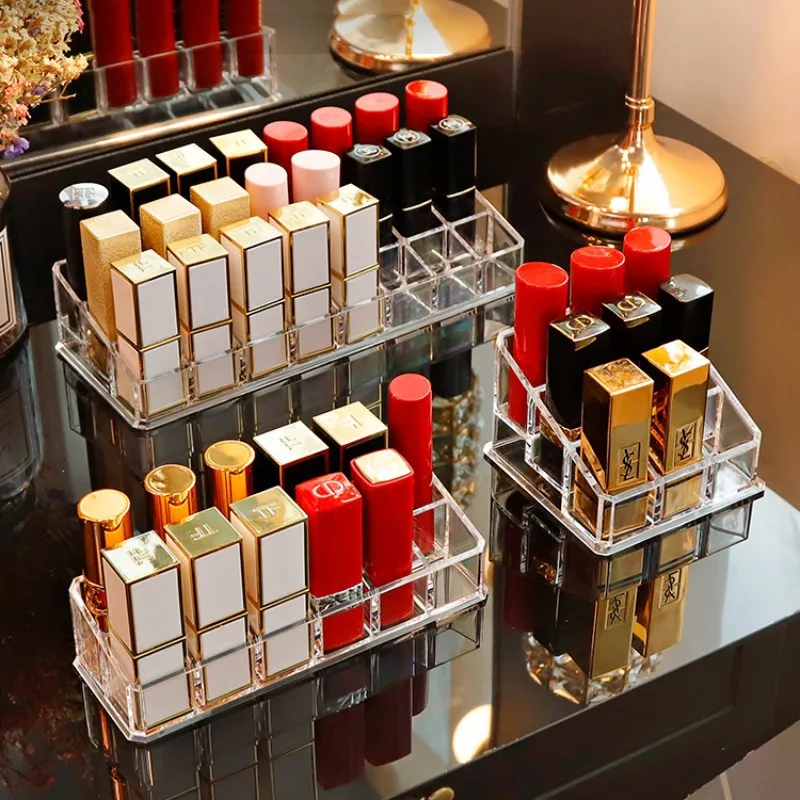 

Lipstick Storage Organizer Display Case Lipstick Holder Clear Lisptic Holder Acrylic Makeup Organizer Cosmetic Display Cases