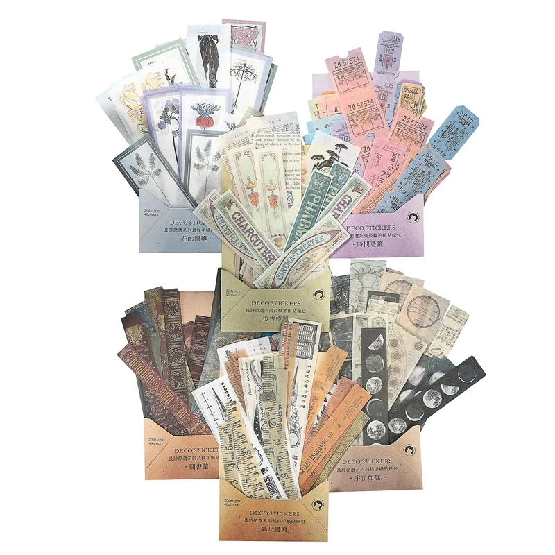 240Pcs Vintage Washi Stickers Antique Paper Stickers Nature Plant Floral Stickers Diary Journal Embellishment Supplies
240Pcs Vintage Washi Stickers Antique Paper Stickers Nature Plant Floral Stickers Diary Journal Embellishment Supplies