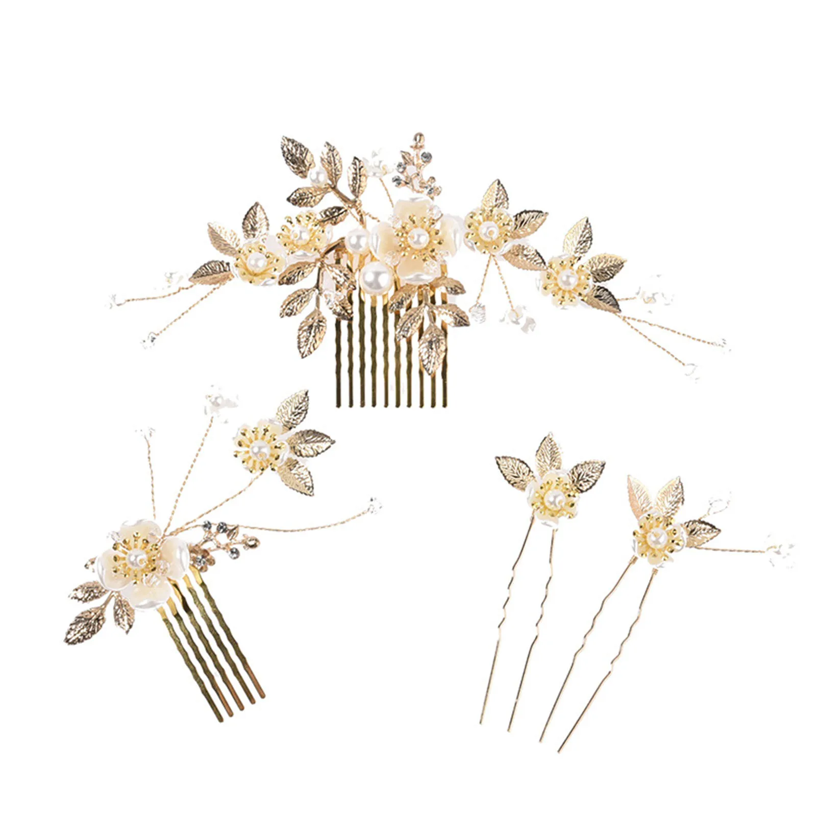 

Hair Jewelry Hair Comb Hairpin Luxurious Elegant Headdress with Imitation Pearl for Hair DIY Accessory Hair Styling