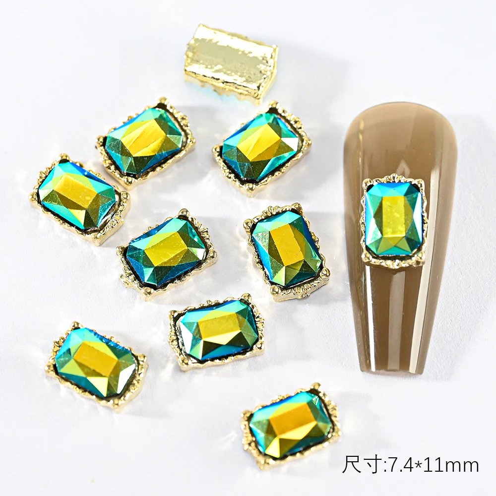 10Pcs Square Rectangle Rhinestone Nail Art Charms Flatback Stones Diamond Gems Nail Jewelry Shiny Crystal Alloy Manicure Parts
10Pcs Square Rectangle Rhinestone Nail Art Charms Flatback Stones Diamond Gems Nail Jewelry Shiny Crystal Alloy Manicure Parts