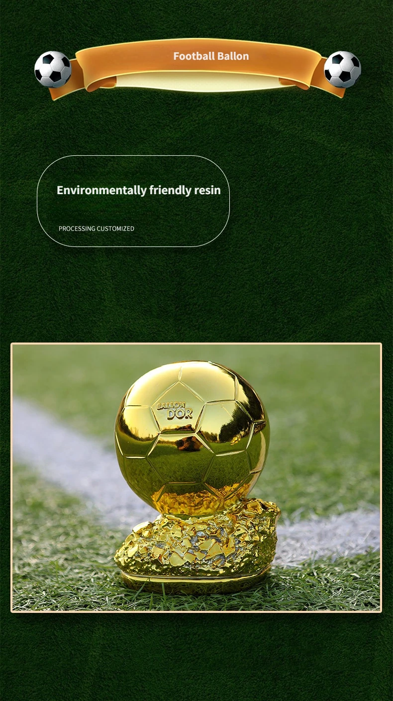 Europäischer Fußball Golden Ball Award Wettbewerb Ehre Belohnung sphärische Trophäe anpassbares Geschenk für Kinder Erwachsenen Wohnkultur Europäischer Fußball Golden Ball Award Wettbewerb Ehre Belohnung sphärische Trophäe anpassbares Geschenk für Kinder Erwachsenen Wohnkultur