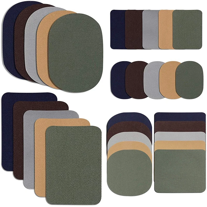 HOT SALE 30 Pieces Iron On Fabric Patches Fabric Repair Patches Twill Clothing Repair Patch Kit For Jacket Clothes, 5 Colors
HOT SALE 30 Pieces Iron On Fabric Patches Fabric Repair Patches Twill Clothing Repair Patch Kit For Jacket Clothes, 5 Colors