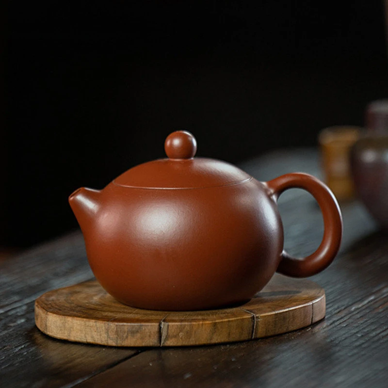 

200ml Authentic Raw Ore Dahongpao Xishi Tea Pot Yixing Purple Clay Teapots Handmade Filter Beauty Kettle Chinese Zisha Tea Set