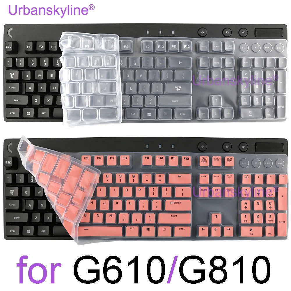 Чехол для клавиатуры G810 для Logitech G810 G610, механический для Logi, силиконовая защитная пленка, Прозрачная черная, розовая G 610 810
Чехол для клавиатуры G810 для Logitech G810 G610, механический для Logi, силиконовая защитная пленка, Прозрачная черная, розовая G 610 810