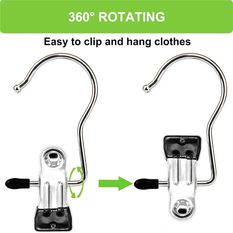 8Pcs Portable Stainless Steel Hook Clothes Pin Shoe Pants Hanger Clips Travel Laundry Hanging Hooks Drying Boot Closet Tools
8Pcs Portable Stainless Steel Hook Clothes Pin Shoe Pants Hanger Clips Travel Laundry Hanging Hooks Drying Boot Closet Tools