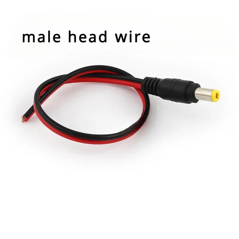 

1/5/10Pcs/lot 5.5x2.1 mm Male Female Plug 12V DC Power Pigtail Cable Jack for CCTV Camera Connector Tail Extension 24V DC Wire