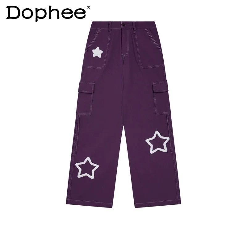 2023 Jeans Women's Autumn Dopamine Wear Retro Street Style Five-Pointed Star Embroidery Design Straight-Leg Trousers For Ladies
2023 Jeans Women's Autumn Dopamine Wear Retro Street Style Five-Pointed Star Embroidery Design Straight-Leg Trousers For Ladies