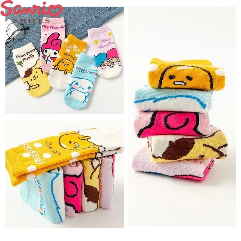 Sanrio Socks Pure Cotton Material Anti Odor and Breathable Kawaii Mymelody Cinnamoroll Wearable In All Seasons Comfortable
Sanrio Socks Pure Cotton Material Anti Odor and Breathable Kawaii Mymelody Cinnamoroll Wearable In All Seasons Comfortable