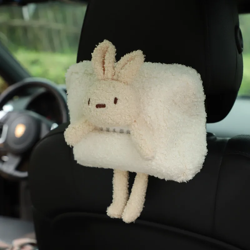 Cute Rabbit Car Tissue Box Cartoon Lamb Velvet Car Seat Back Pumping Tissue Creative Car Decoration Tissue Accessories Supplies
Cute Rabbit Car Tissue Box Cartoon Lamb Velvet Car Seat Back Pumping Tissue Creative Car Decoration Tissue Accessories Supplies