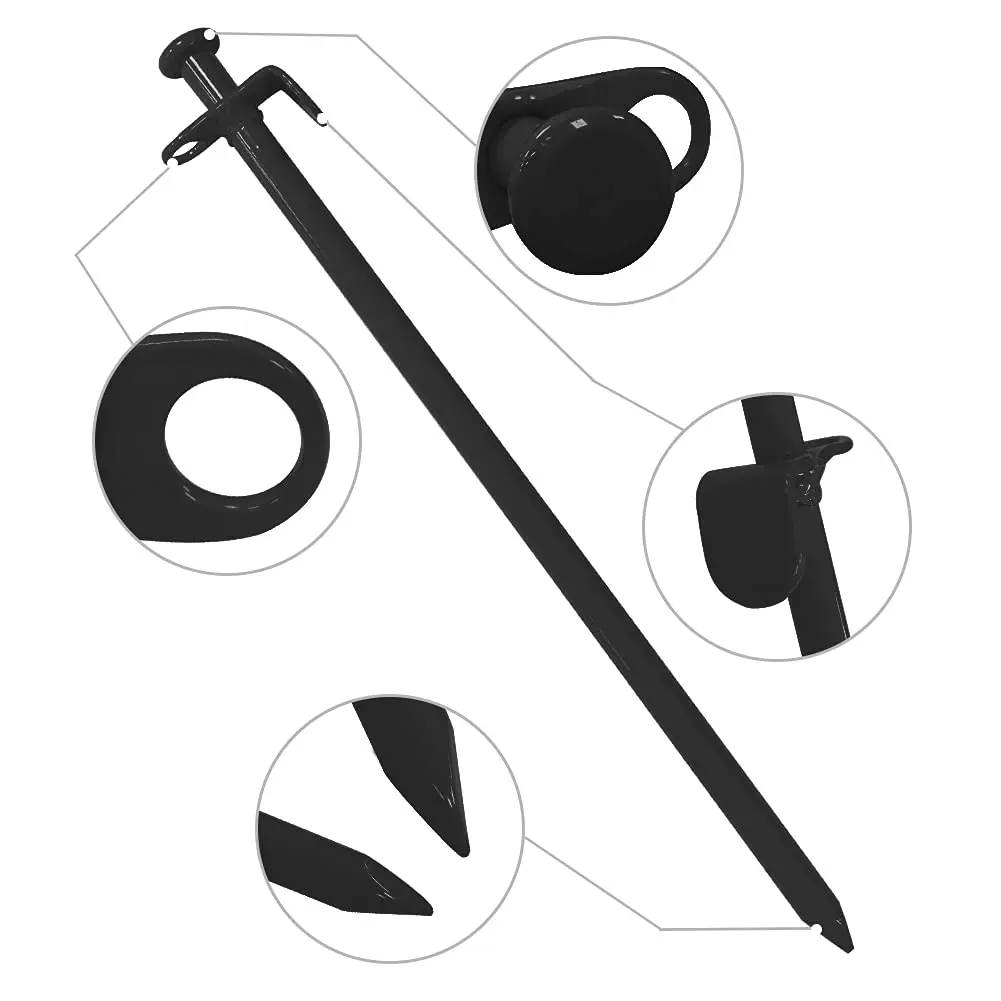 Tent Stakes Outdoor Tent Bold Steel Nails Beach Snow Garden Nails Tent Accessories Black Nails for Outdoor Trip Tent Accessories
Tent Stakes Outdoor Tent Bold Steel Nails Beach Snow Garden Nails Tent Accessories Black Nails for Outdoor Trip Tent Accessories
