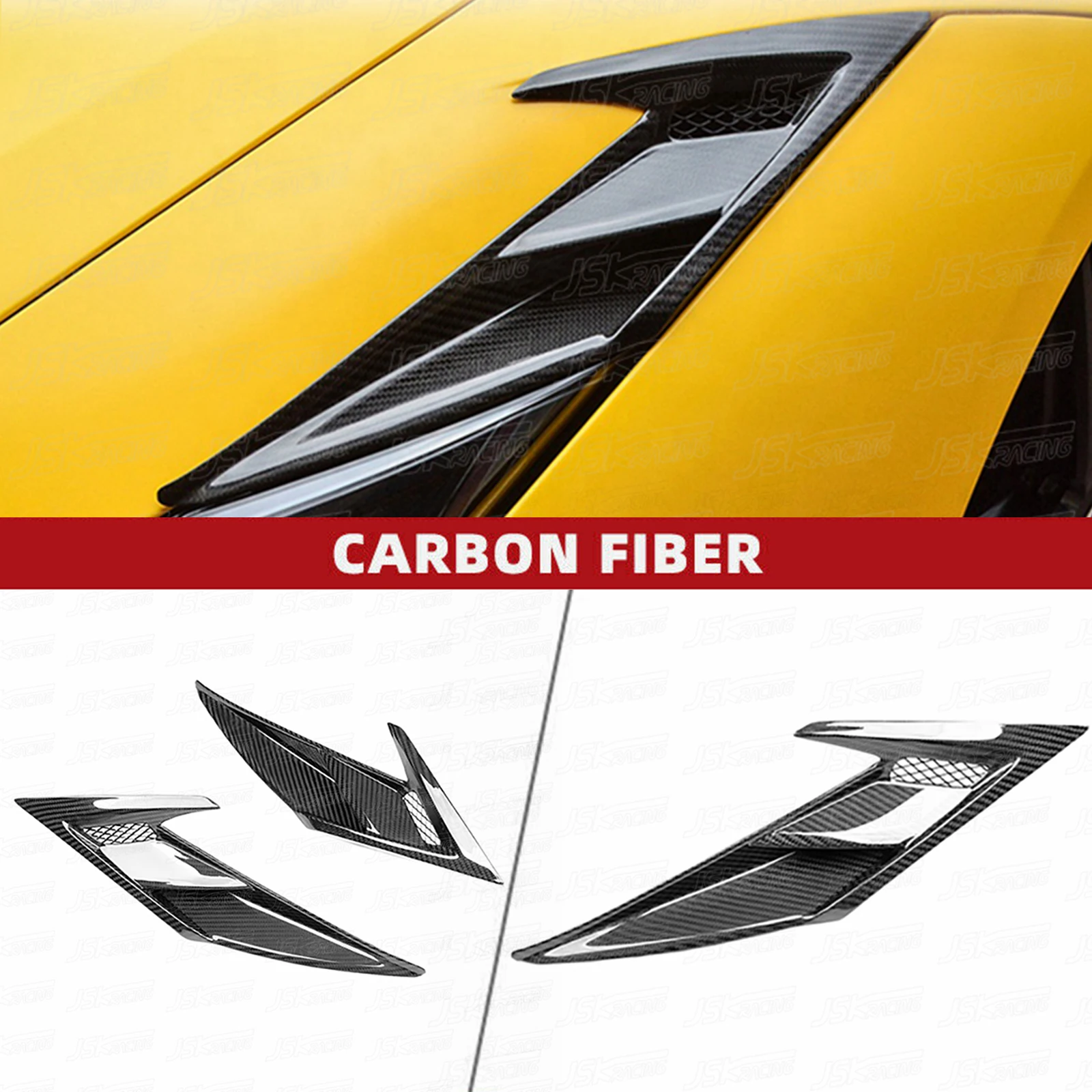 P Style Carbon Fiber Front Bumper Vent For Ferrari F8 2019-2021(JSKFRF819004) 
P Style Carbon Fiber Front Bumper Vent For Ferrari F8 2019-2021(JSKFRF819004)