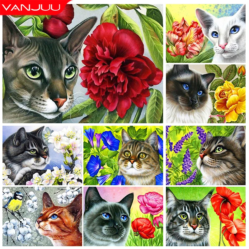Full Drill Diamond Mosaic Scenery Pet Diamond Painting Cross Stitch Kit 5D Cat Flower Rhinestone Pictures Home Decor Gift
Full Drill Diamond Mosaic Scenery Pet Diamond Painting Cross Stitch Kit 5D Cat Flower Rhinestone Pictures Home Decor Gift