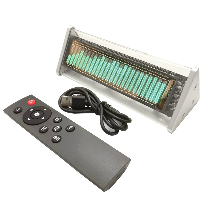 Lastest VFD Audio Spectrum Analyzer Bluetooth 5.0 Receiver AUX Selector Desk Clock + Remote Control For HiFi Music Vedio Game
Lastest VFD Audio Spectrum Analyzer Bluetooth 5.0 Receiver AUX Selector Desk Clock + Remote Control For HiFi Music Vedio Game