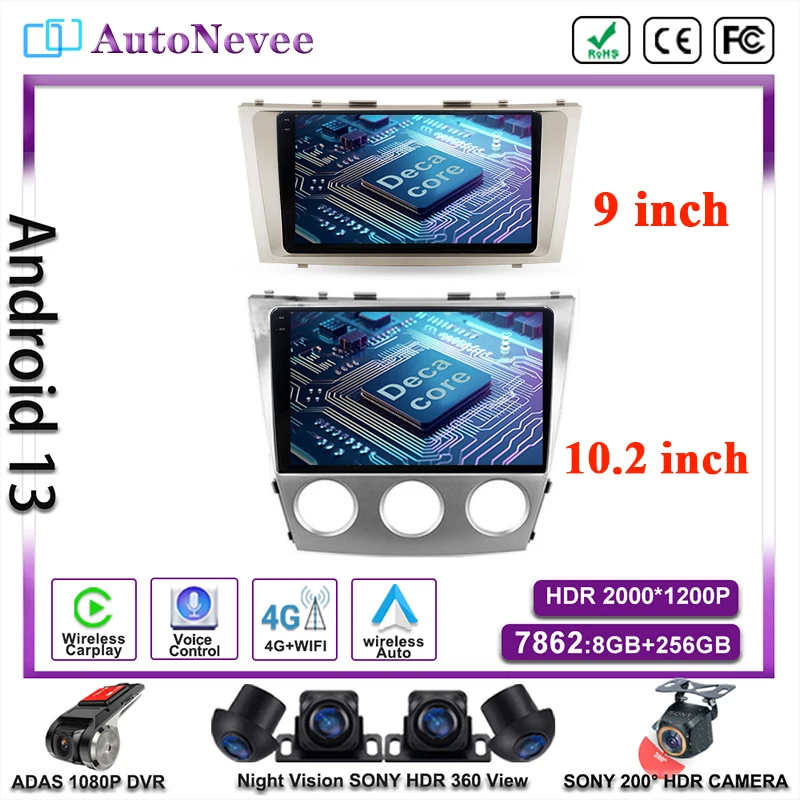 QLED Android 12 2DIN FOR Toyota Camry 6 XV 40 50 2006 -2011 Multimedia Carplay Screen Car Player Radio Navigation GPS Stereo DVD
QLED Android 12 2DIN FOR Toyota Camry 6 XV 40 50 2006 -2011 Multimedia Carplay Screen Car Player Radio Navigation GPS Stereo DVD
