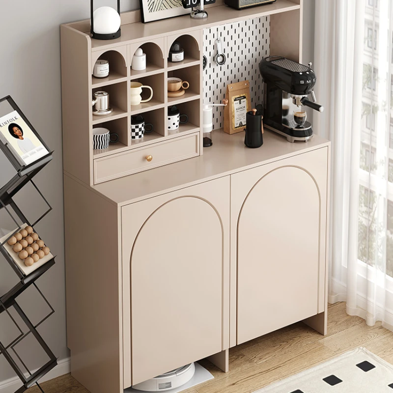 Cream style coffee machine, wall leaning dining cabinet, minimalist modern small unit tea and water, sweeping robot storage
Cream style coffee machine, wall leaning dining cabinet, minimalist modern small unit tea and water, sweeping robot storage