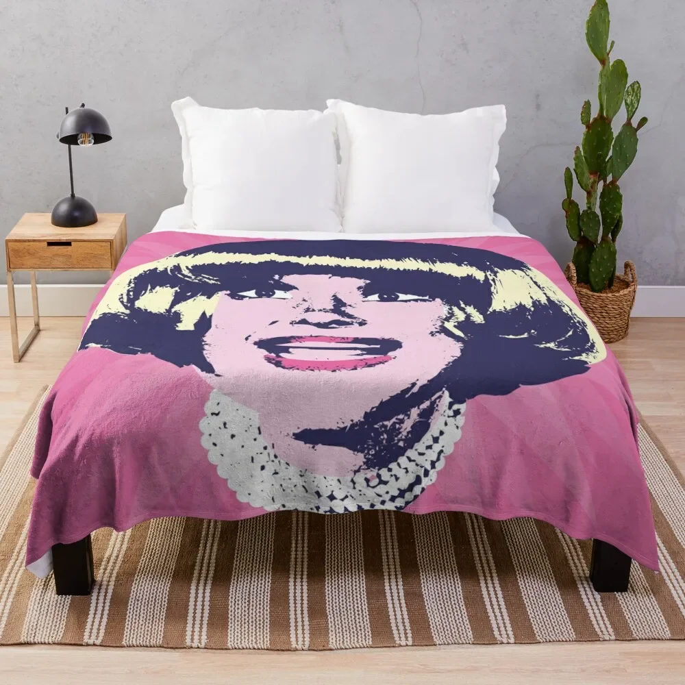 

carol channing pop-art tribute Throw Blanket Summer Bedding Blankets Plaid Decorative Blankets