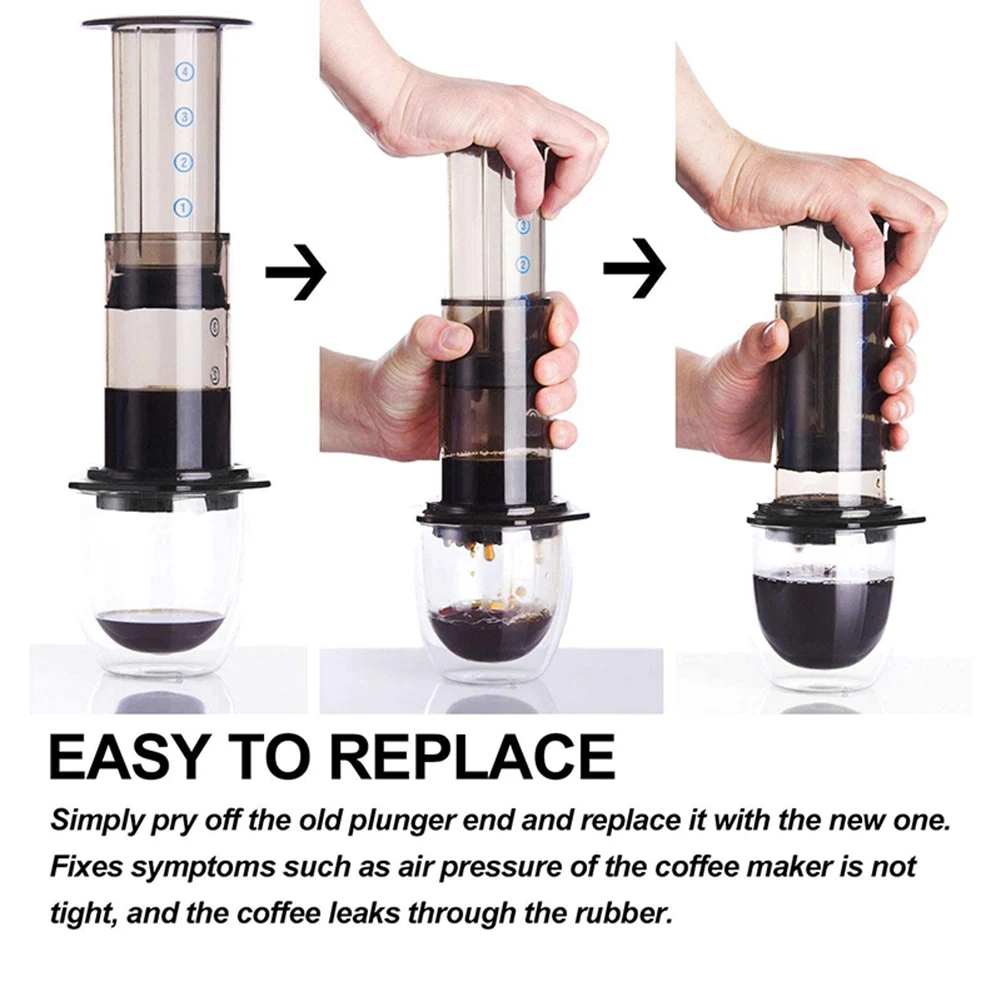 Durable Seal Plunger Cap Adapter Fitting For Aeropress Coffee Press Home Maker Offices Part Rubber Tool 2.3ix0.5in
Durable Seal Plunger Cap Adapter Fitting For Aeropress Coffee Press Home Maker Offices Part Rubber Tool 2.3ix0.5in
