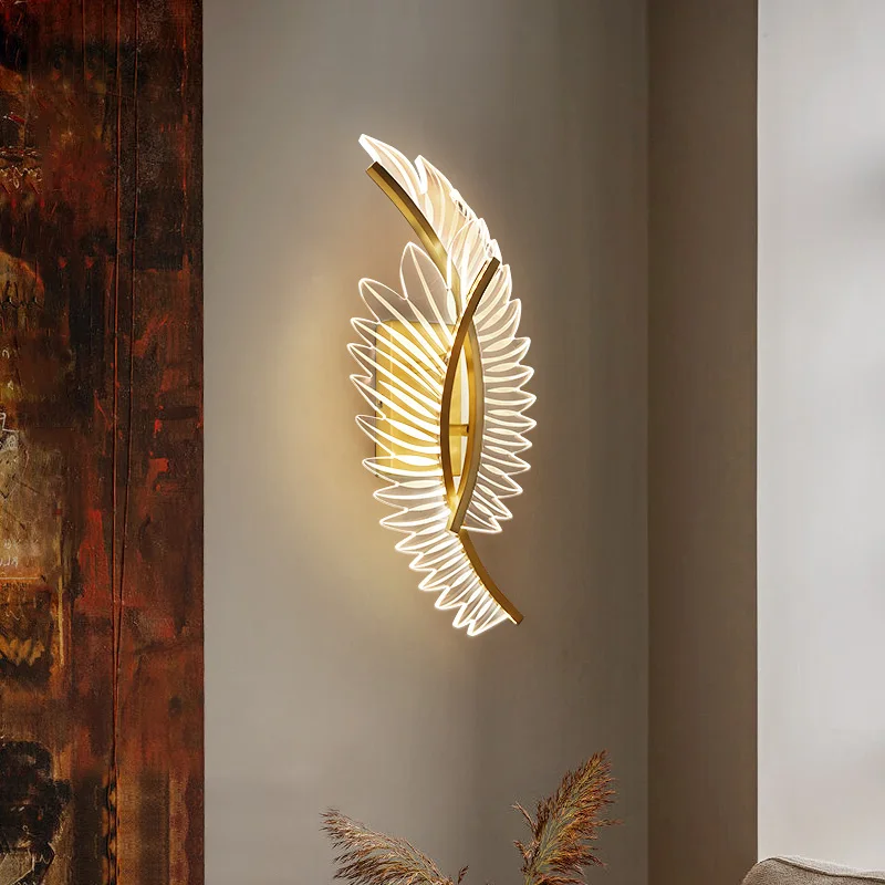 Biewalk Modern Gold Light Luxury Double Wing Design Wall Lamp Bedroom Bedside Lamp LED Lamp AC 110V 220V Home Interior Fixtures
Biewalk Modern Gold Light Luxury Double Wing Design Wall Lamp Bedroom Bedside Lamp LED Lamp AC 110V 220V Home Interior Fixtures