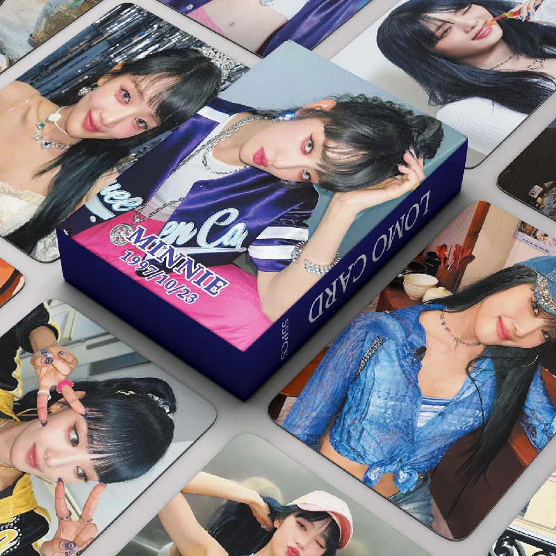 55pcs/set KPOP (G) I-DLE NEW Album I Feel Lomo Card Small Card GIDLE MINNIE HD Printed Photo Card Fans Collection Gifts
55pcs/set KPOP (G) I-DLE NEW Album I Feel Lomo Card Small Card GIDLE MINNIE HD Printed Photo Card Fans Collection Gifts