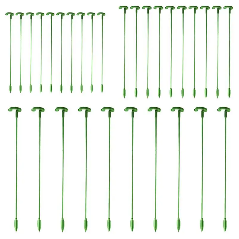

Plant Supports Stakes 10/30 Pieces Flower Support Stake reusable Plant Cage Support Rings for Tomato Orchid Lily Garden Tools