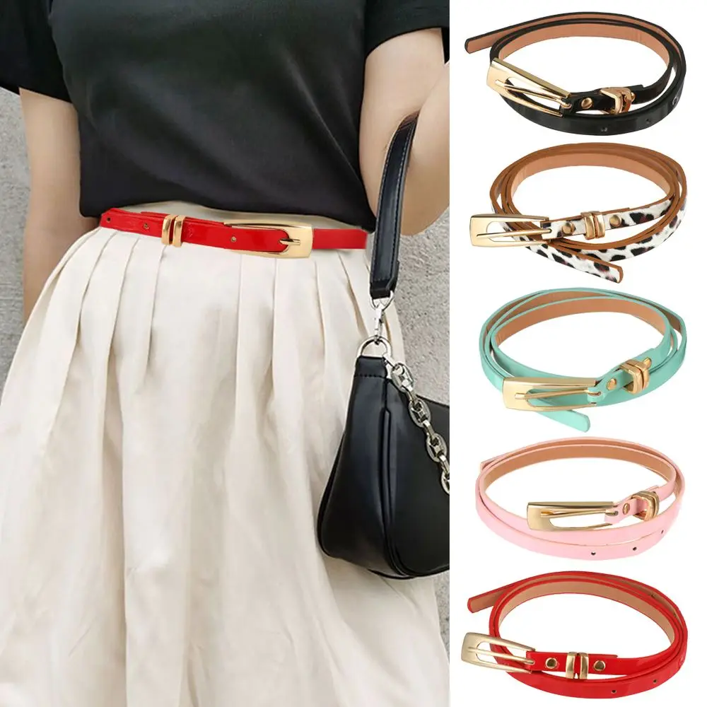 1PC Alloy Women's Thin Skinny Thin Belt Faux Leather Waistband Adjustable Cinch Waist Band Vintage Ladies Dress Cummerbands
1PC Alloy Women's Thin Skinny Thin Belt Faux Leather Waistband Adjustable Cinch Waist Band Vintage Ladies Dress Cummerbands