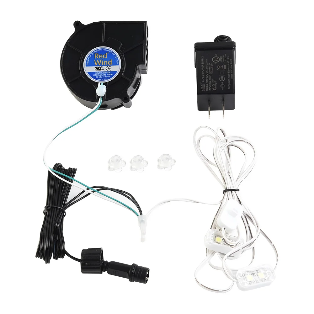 1Set 12V 0.5A Fan Blower Motor With 3 LEDs Lig, For Garden Yard Inflatable Decor Replacement For Various Inflatables Decor
1Set 12V 0.5A Fan Blower Motor With 3 LEDs Lig, For Garden Yard Inflatable Decor Replacement For Various Inflatables Decor