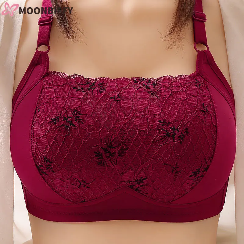 

Thin Lace Sexy Gathering Bra Tube Top Large Size Bras for Women Push Up Bralette Sensual Lingerie Fancy Underwear Dropshipping