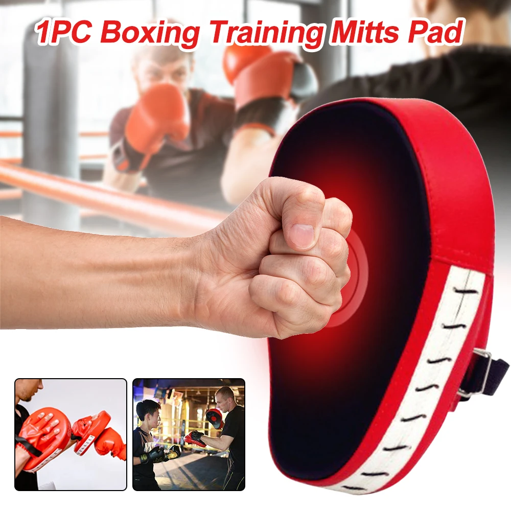 

1pc Kick Boxing Gloves Thickened Pad Punch Hand Target Bag Men MMA PU Karate Muay Thai Free Fight Sanda Training Mitt Adults Kid