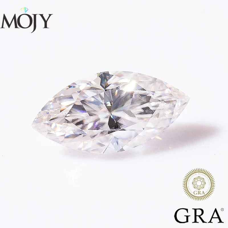 MOJY Marquise Cut D VVS1 Moissanite Loose Gemstone Stones 0.5ct~3.0ct For Women Jewelry Diamond Ring Material with Certificate
MOJY Marquise Cut D VVS1 Moissanite Loose Gemstone Stones 0.5ct~3.0ct For Women Jewelry Diamond Ring Material with Certificate