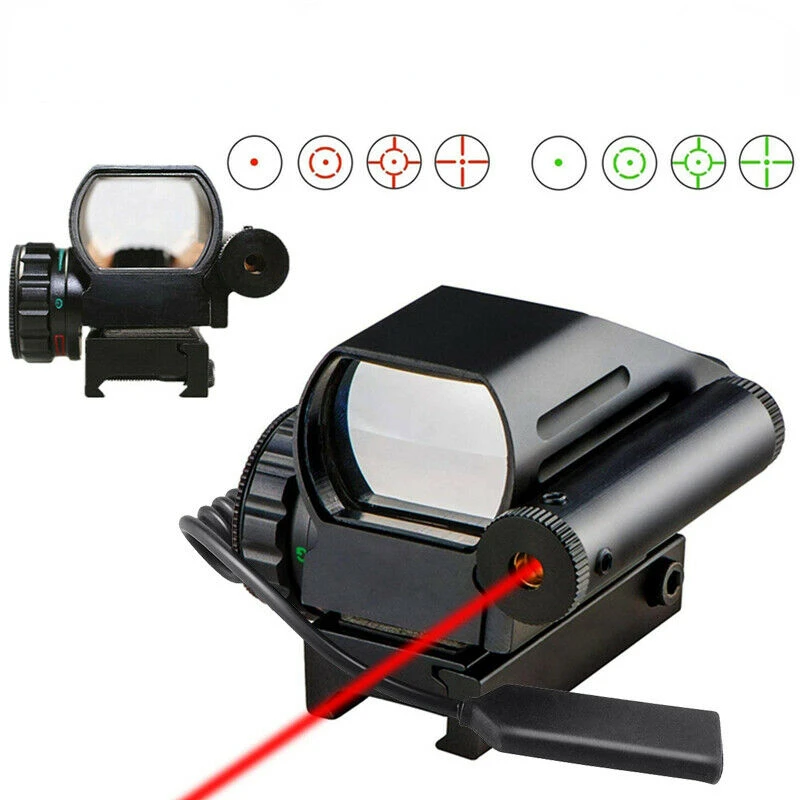 Tacticall Holographic Red/Green Reflex Scope & Laser Sight combo 4 Reticles 20mm
Tacticall Holographic Red/Green Reflex Scope & Laser Sight combo 4 Reticles 20mm