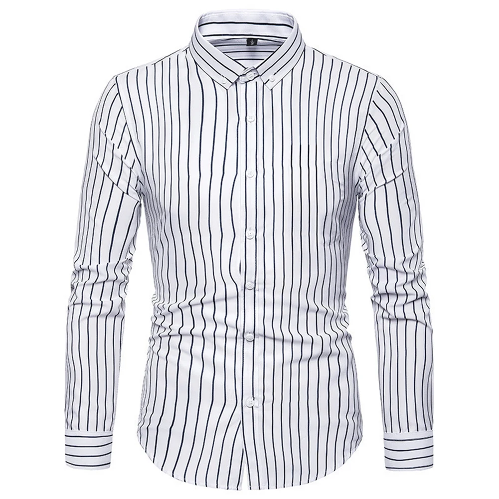 Men's Striped Shirts Slim 2023 Autumn New Long Sleeves Camisas De Hombre Korean Solid Casual Formal Dress Shirts Men Clothing
Men's Striped Shirts Slim 2023 Autumn New Long Sleeves Camisas De Hombre Korean Solid Casual Formal Dress Shirts Men Clothing