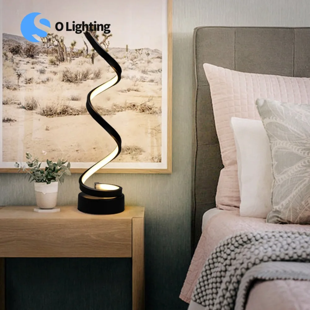 Table Lamp LED Table Lamp Spiral Table Lamp Cold White Warm White Light Desk Lamp for Bedroom Bedside Reading Light
Table Lamp LED Table Lamp Spiral Table Lamp Cold White Warm White Light Desk Lamp for Bedroom Bedside Reading Light