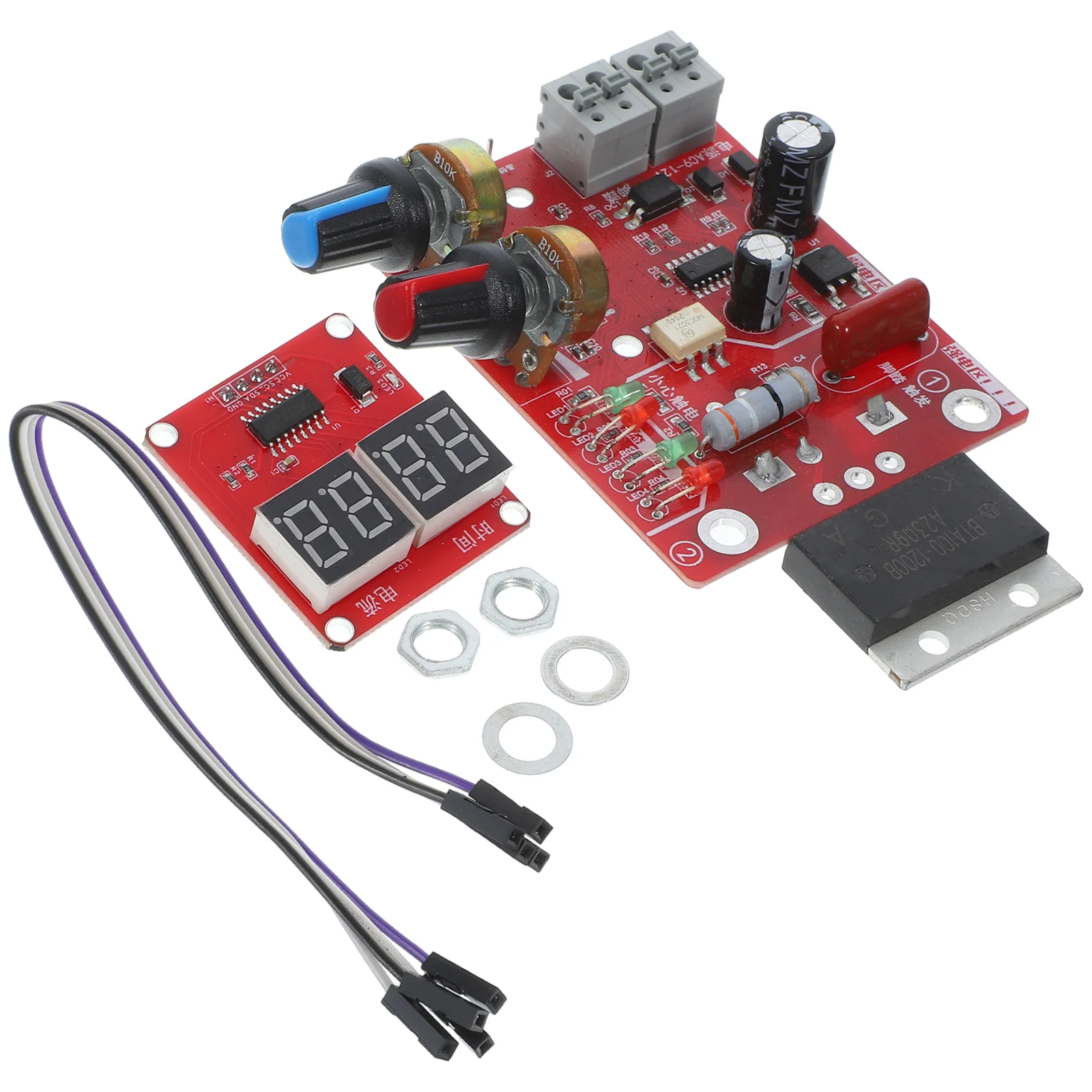 Adjustable Spot Welding Controller Welder Board PCB Circuit DIY Equipment Panel Time Current Machine 40A 100A Digital Display
Adjustable Spot Welding Controller Welder Board PCB Circuit DIY Equipment Panel Time Current Machine 40A 100A Digital Display