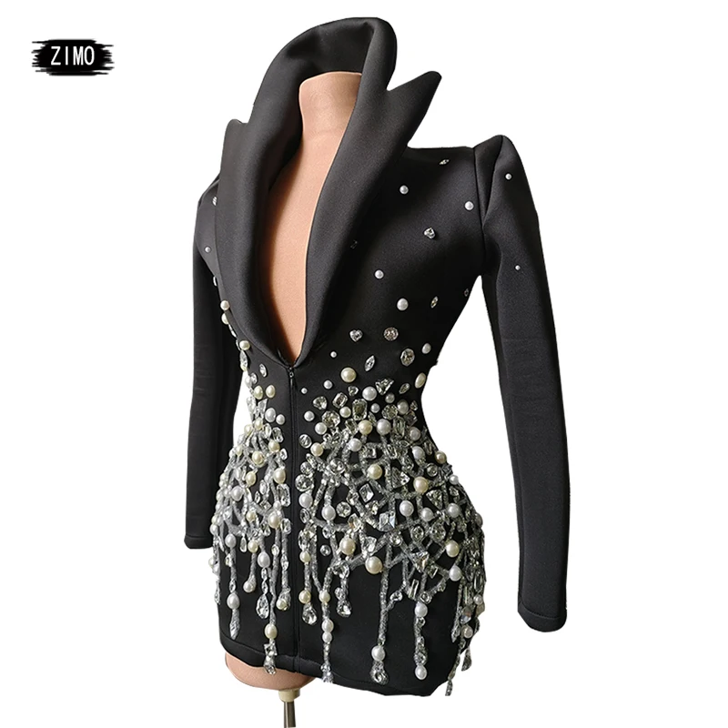 New Shining Sequins Pearls Rhinestones Jacket Women Sexy Stage Wear DJ Singer Bar Nightclub Jazz Dance Costume Show Performance
New Shining Sequins Pearls Rhinestones Jacket Women Sexy Stage Wear DJ Singer Bar Nightclub Jazz Dance Costume Show Performance