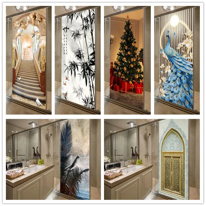 Papel de parede self-adhesive peacock ladder christmas door sticker home decoration wall stickers mural porch wallpaper poster
Papel de parede self-adhesive peacock ladder christmas door sticker home decoration wall stickers mural porch wallpaper poster