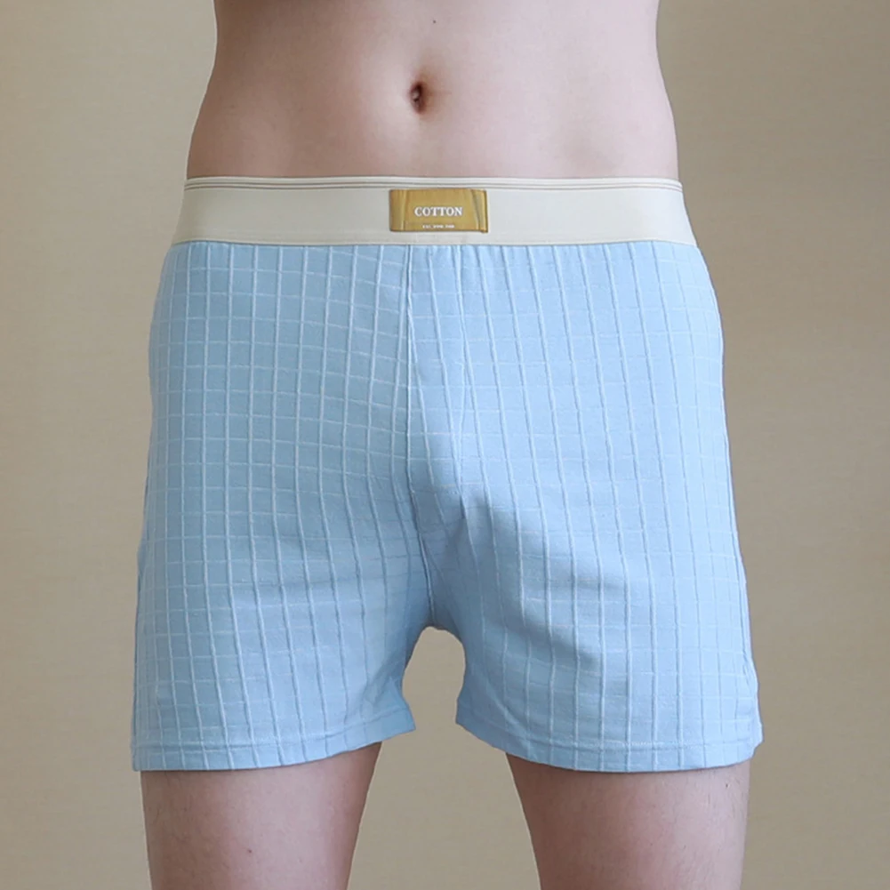 

Loose Leisure Men's Underwear Solid Color Men's Mid-Rise Simple Breathable Arrow Pants Cotton Boxer Briefs Sexy Underpants